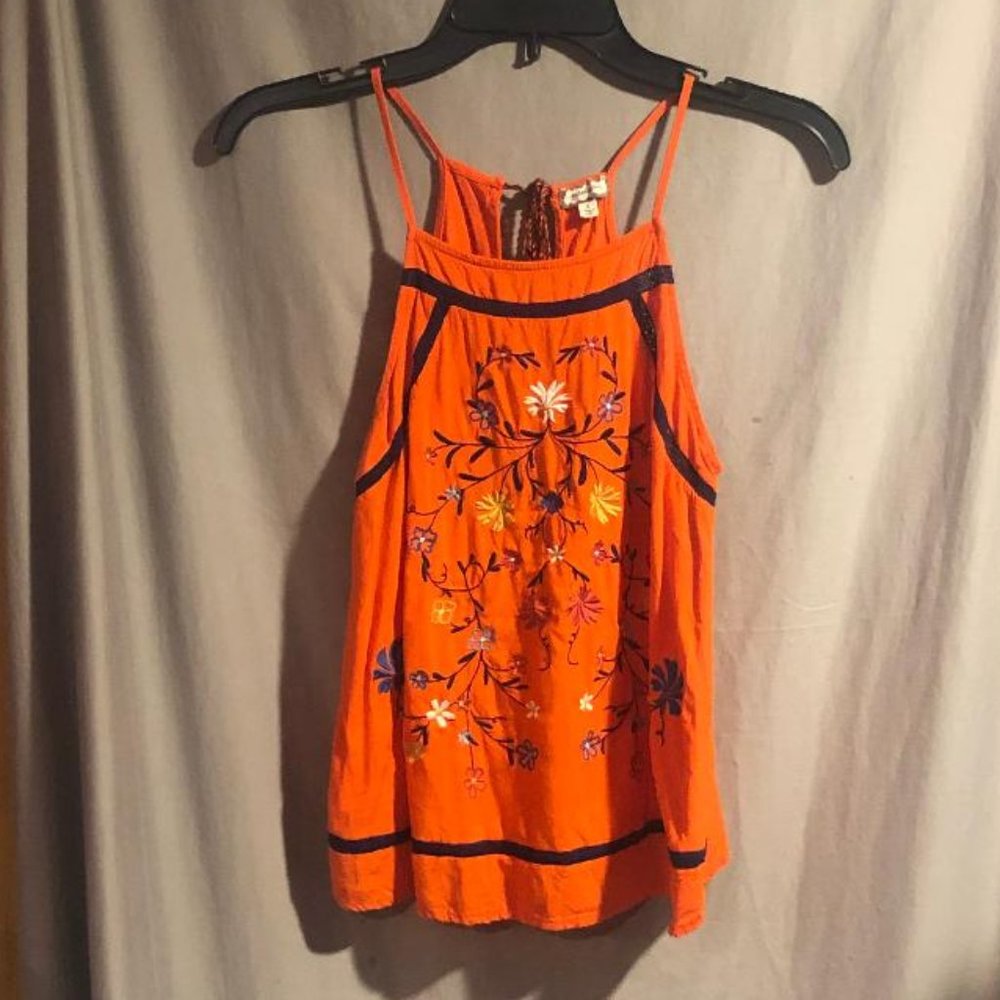 Eyeshadow Women's Small Orange Cami Tank